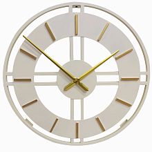Настенные часы из металла Династия 07-054 Молочные Золото Напольные часы