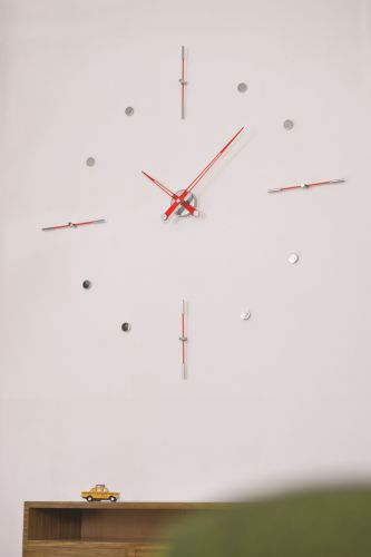 Фото часов Nomon Mixto i RED, chrome, d=110cm MII000R