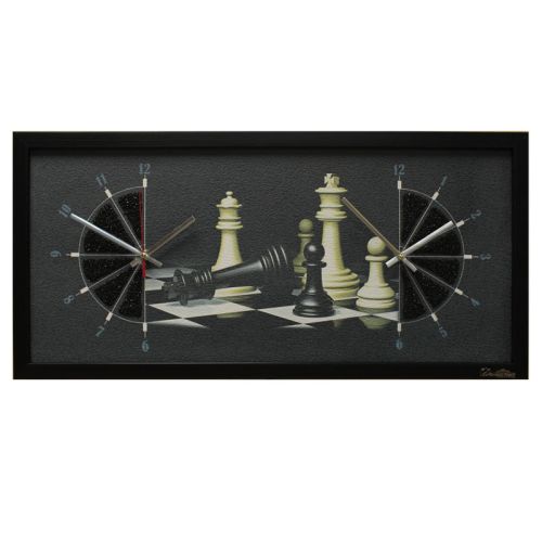 Фото часов Настенные часы из песка Династия 03-058 "Шахматы"
            (Код: 03-058)