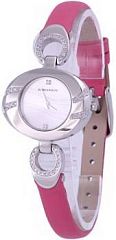 Женские часы Romanson Leather RN0391QLW(WH)PINK Наручные часы