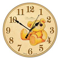 Настенные часы из стекла Династия 01-009 "Медвежонок"
            (Код: 01-009) Настенные часы