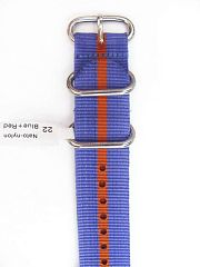 nato-nylon-blue-red-22 Ремешки и браслеты для часов