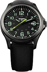 Мужские часы Traser P67 Officer Pro GunMetal Black/Lime 107878 Наручные часы