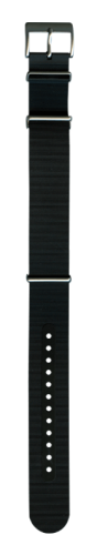 Каучуковый ремешок НАТО Bonetto Cinturini черный 22 мм - 328022 Ремешки и браслеты для часов
