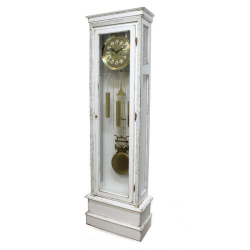 Фото часов Напольные часы Династия 08-046MR PG White с патиной
            (Код: 08-046MR PG White)