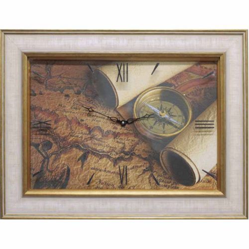 Фото часов Часы картины Династия 04-035-06 Старинная карта
            (Код: 04-035-06)