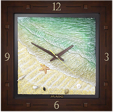 Mado «Умино кайган» (Морской берег) М-Т035 BR (MD-905 (mini)) Настенные часы