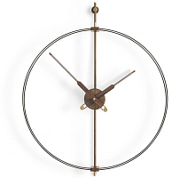 Часы Nomon BARCELONA PREMIUM MINI black/walnut d66, h81 cm Настенные часы
