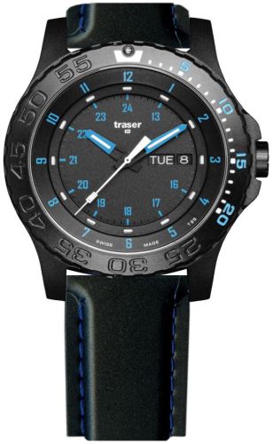 Фото часов Мужские часы Traser P66 Blue Infinity (каучук) 105546