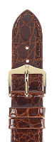 Ремешок Hirsch Genuine Croco коричневый 17 мм M 18900870-1-17 Ремешки и браслеты для часов