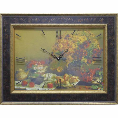 Фото часов Часы картины Династия 04-048-13 Осенний натюрморт
            (Код: 04-048-13)
