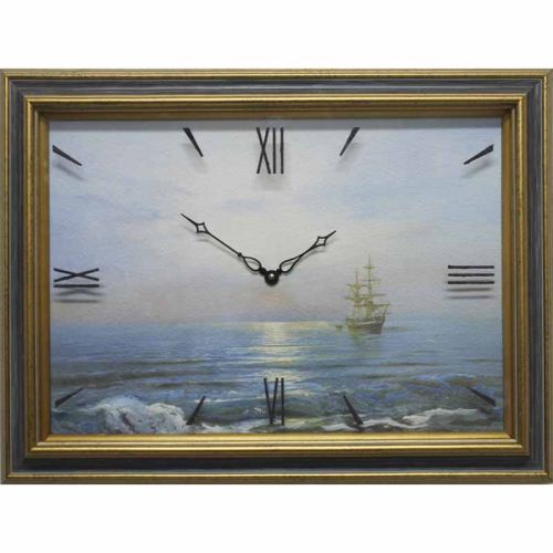 Фото часов Часы картины Династия 04-006-01 Корабль
            (Код: 04-006-01)