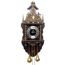 Настенные механические часы SARS 5602-261 Dark Walnut Настенные часы