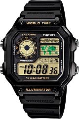 Casio Digital AE-1200WH-1B Наручные часы