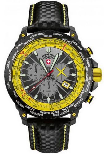 Фото часов Мужские часы CX Swiss Military Watch Hurricane Worldtimer Rawhide CX24781