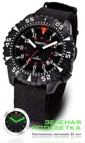 Фото часов Мужские часы TAWATEC E.O.Diver (кварц) (200м) TWT.43.B1.11G