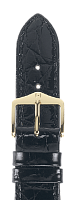 Ремешок Hirsch Genuine Croco черный 13/12 мм M 1318900850-1-13 Ремешки и браслеты для часов