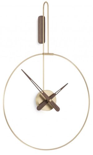 Фото часов Часы Nomon MICRO DARO G gold/walnut, D=40cm, H=62,5cm