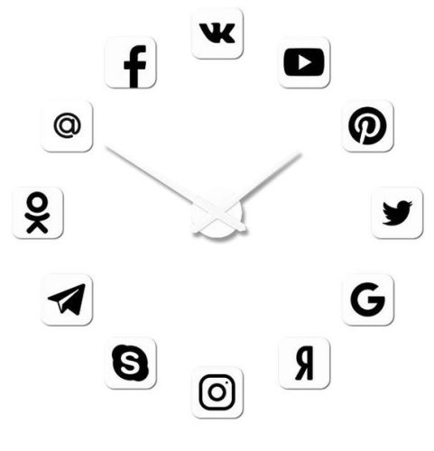Фото часов Настенные часы 3D Decor Social 014026w-100