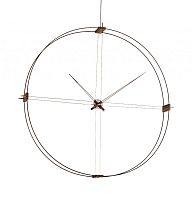 Nomon Delmori, black/walnut, d=140cm DEN000NN Настенные часы