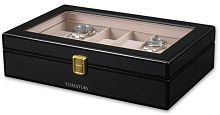 Шкатулка для хранения 12-ти часов CARBON 012W Шкатулки для часов и украшений