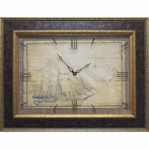 Фото часов Часы картины Династия 04-043-13 Старый корабль
            (Код: 04-043-13)