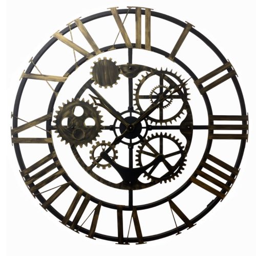 Фото часов Настенные часы Династия 07-022 Большой Скелетон Римский Патина-2