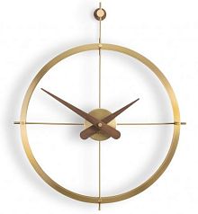 Часы Nomon Dos PUNTOS PREMIUM GOLD,  d43, h56cm Настенные часы