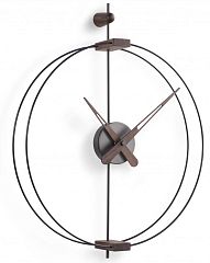 Nomon Micro BARCELONA graphite/walnut d42, h54 cm MCBART Настенные часы