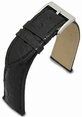 Ремешок для часов из кожи аллигатора Crocodile Черный 18мм Ремешки и браслеты для часов